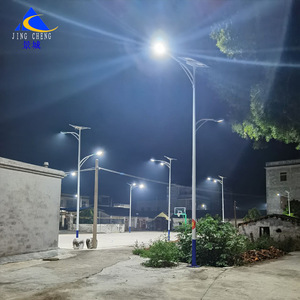 Farola solar LED al por mayor, 6 metros de altura, para ingeniería, uso residencial, iluminación de carreteras rurales, con sensor de movimiento, súper resistente - Product Image 3