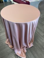 Nappe de cocktail en satin brillant pour extérieur, nappe décorative en satin pour mariage, banquet, et décoration de table haute