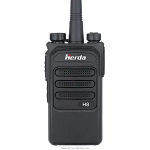 Tersedia baterai H8 dioperasikan Radio Ponsel Transceiver Walkie Talkie rentang 3Km