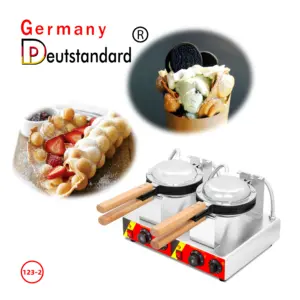 Hotdog Corn Dog Hotdog Wafelijzer Machine Commerciële Lolly Wafle Maker Machine Wafels Op Een Stok