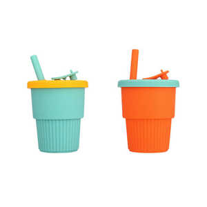แก้วกีฬาพับได้ แก้วกาแฟพับได้ ซิลิโคนปลอดสาร BPA ขายดีที่สุด แก้วซิลิโคนพับได้สำหรับเดินทาง เกรดสำหรับอาหาร - Product Image 1