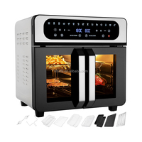 Four électrique de comptoir Aifa 25 litres, nouveau modèle, 24L, deux zones de cuisson, sans huile, écran LED numérique, friteuse à air CB CE