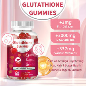 Glutathione Gummies 60-Count Anti-Aging Supplement with Fish <b>Collagen</b> & Vitamins Skin Whitening Support Vegan Dietary Supplement - Product Image 3