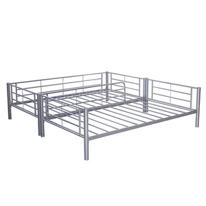 Round Tube Adult Cheap Hostel Heavy Duty <b>Single</b> Bunk Green Steel <b>Bed</b> Buy School Furniture - Product Image 2