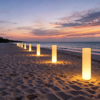 Lampe sur pied grossissante moderne à LED sans fil, blanc chaud, CRI 90, dimmable, grande taille en plastique, pour hôtel et jardin, garantie 2 ans - Offre Spéciale