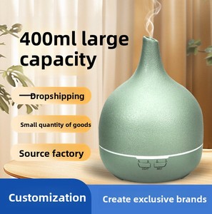 Humidificador de escritorio de aromaterapia inteligente, dispensador de fragancia automático de medusas de llama de cerámica para dormitorio, humidistato para el hogar - Product Image 3