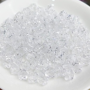 Şeffaf akrilik DIY doku kutusu yapma boncuk kare boncuk düzensiz şekil plastik reçine gevşek çanta yapımı için özel renk - Product Image 4