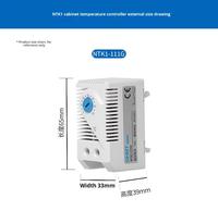 Thermostat automatique NTK1 pour armoire électrique – Contrôleur de température à température constante pour boîtier de distribution, ventilateur, chauffage et refroidissement