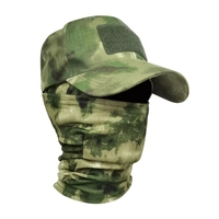 Pasamontañas Completo Transpirable y Cortavientos para las Cuatro Estaciones, Ideal para Deportes, Pesca, Senderismo, Actividades al Aire Libre, Camuflaje Táctico, Conjunto con Gorra de Béisbol