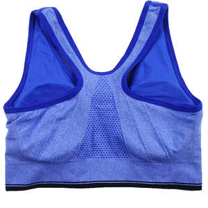 3-Pack Plus Size Sports <b>Bras</b> for Women Zipper Soft <b>Padded</b> <b>Wireless</b> Support High for Impact Breathable Moisture-Wicking Printed - Product Image 3