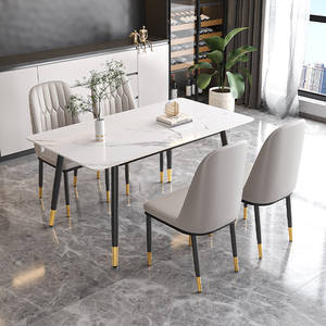 <span class=keywords><strong>Table</strong></span> à manger de qualité à vendre, 6/8 places, tables à manger de luxe en marbre avec du bois pour la cuisine et le salon - Product Image 5