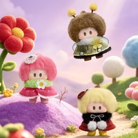 Figurines d'action MINISO originales en gros, série MINISO YOYO Meadow PomPom, boîte mystère en peluche, pendentifs en peluche, cadeaux