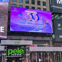 Écran LED globe fixe OEM P5 couleur pleine, étanche IP65, pour façade de bâtiment
