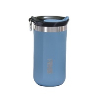 Termo de Viaje de Acero Inoxidable Personalizado de 350 ml y 450 ml para Bebidas Calientes y Frías, Taza de Café con Tapa, Taza de Vacío con Aislamiento de Doble Pared