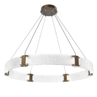 Lustre LED Moderne Nordique en Verre et Laiton à Anneaux Parallèles, Suspension Personnalisée pour Plafond, Décoration de Bar, Idéal pour Hôtels et Salons