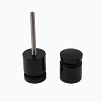 Entretoise réglable en acier inoxydable pour verre, avec écrou de fixation, pour garde-corps en verre, pince de fixation pour balustrade