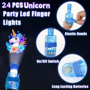 TSINYE Faveurs d'anniversaire <span class=keywords><strong>Licorne</strong></span> : Lumières LED pour Doigts, 8 Modèles, Lots en Gros pour Sacs Cadeaux, Décorations Gamer - Product Image 3