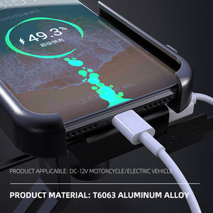Support de chargement réglable pour téléphone portable en alliage d'aluminium avec chargeur USB - Product Image 6