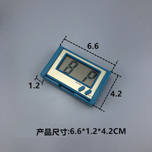 Bk-608 Large Screen Digital Car Clock With Adhesive Back For Dashboard Display Time And Date - Product Image 2