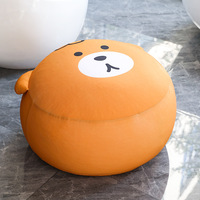 Fauteuil pouf moderne en tissu tricoté warp-knit avec rembourrage EPP, motif dessin animé, pour le confort du salon à la maison