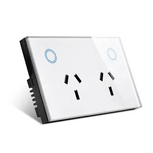 Alexa Wifi Smart Stopcontact Elektrische Stekker Glas Australia Smart Life Smart Socket 2 Pin Ce Au/Uk/Usa/Eu, Stopcontact Bsumwell