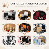Sac Cadeau Premium Élégant en Papier Personnalisé avec Logo, Sac de Courses en Papier Couché Gaufré Mat de Luxe avec Poignée en Corde, Idéal pour Boutiques