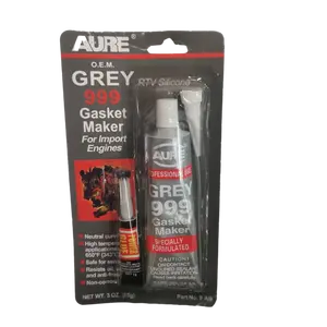 Aure Grey 999 produttore di guarnizioni produttore di guarnizioni per sigillante siliconico grigio Rtv ad alta temperatura per Auto