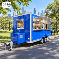 Trailer Makanan Etodevice 13ft yang Dapat Disesuaikan Sepenuhnya dengan Peralatan Dapur, Trailer Makan Siang untuk Dijual
