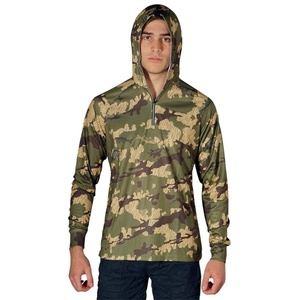 Camisetas de Pesca Personalizadas con Estampado de Camuflaje de Secado Rápido, Ropa de Pesca, Camiseta Deportiva con Protección UV y Capucha - Product Image 1