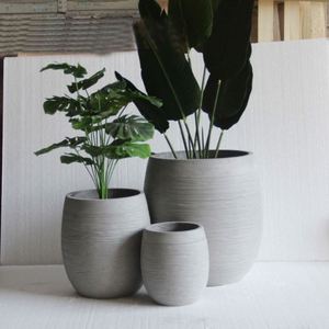 Grandes jardinières décoratives ovales rétro créatives pour fleurs d'intérieur - Product Image 1