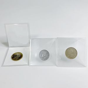 Pochette de protection universelle pour pièces de monnaie PET 2,5x2,5 pouces, compatible NGC PCGS, écologique, sans acide, estampage à chaud, recyclée - Product Image 3