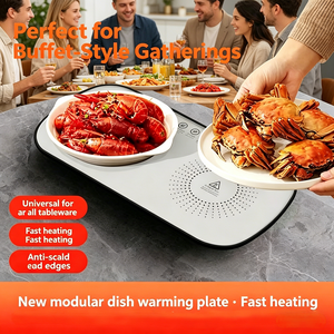 Almohadilla térmica eléctrica portátil de temperatura constante para calentar comida en la mesa del hogar, venta al por mayor - Product Image 1