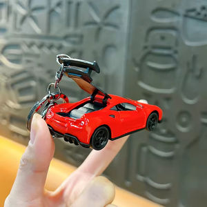 Ensemble de porte-clés modè<span class=keywords><strong>les</strong></span> de mini-voitures de sport, design avec <span class=keywords><strong>portes</strong></span> ouvrables, pendentifs de voiture de course, cadeaux originaux pour <span class=keywords><strong>les</strong></span> passionnés d'automobiles et <span class=keywords><strong>les</strong></span> garçons - Product Image 4