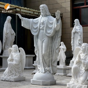 Life Size Marble Christ the Redeemer Jesus Sculpture Hand for Sale MLJWMRS-07233 Marble Christ MLJWMRS-07233 MLJWMRS-0723 - Product Image 2