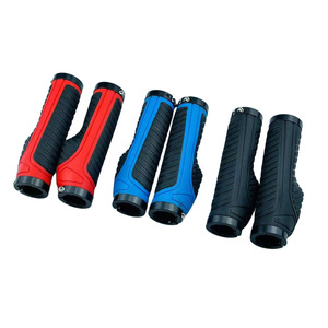 Poignées de guidon de vélo Qt-56165, 22.2mm, en caoutchouc, verrouillage ergonomique pour vélos de route, rouge, noir, bleu - Product Image 5