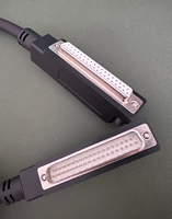 Câble d'extension blindé noir DB37 mâle-femelle, conducteur en cuivre pur, isolation PVC, pour connexion série RS232 informatique