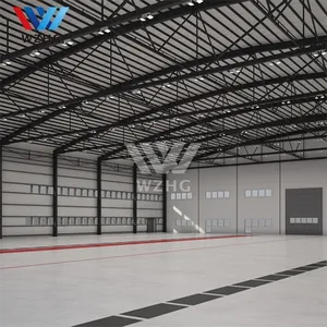 China fábrica fabricação grande span estrutura de aço estrutura espaço arco aeronaves hangar design