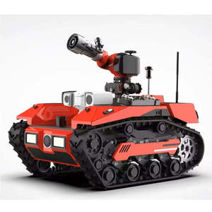 Potente Robot con Cañón de Agua Integrado para la Lucha Contra Incendios, Innovador Accesorio de Equipo de Extinción de Incendios con Chasis de Automóvil - Product Image 3