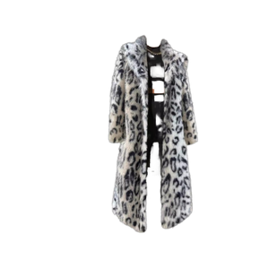Abrigo de invierno grueso de moda para mujer, negro con estampado a cuadros ocultos, de nailon/algodón, con cuello con muescas, tela de terciopelo transpirable y cinturón, al por mayor - Product Image 1