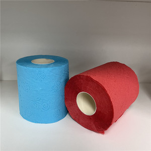 Usine écologique personnalisé Eco Friendly Teint Noir papier hygiénique <span class=keywords><strong>2</strong></span> plis coloré papier hygiénique tissu - Product Image 4