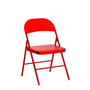 Chaises pliantes modernes, portables, colorées, en métal et plastique blanc, pour événements et mariages, vente en gros à prix abordable - Product Image 2