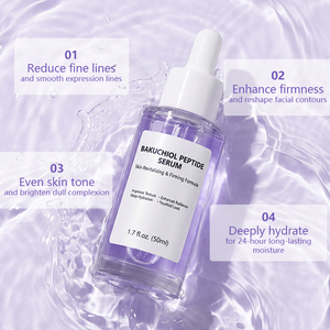 Sérum alternative au rétinol Bakuchiol en marque propre, éclaircissant, anti-âge, soin de la peau du visage, formule coréenne de soin de la peau - Product Image 1