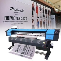 Nueva Impresora de Inyección de Tinta Ecológica de Formato Ancho de 1.9m con Bajo Olor para Pancartas Flexibles, Vinilos, Plotter y Cajas de Luz