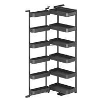 ARTSTEEL Moderno Mueble Despensero de 6 Niveles con Cestas Extra Altas Enlazables, Organizador Ecológico para Cocina y Hogar 1