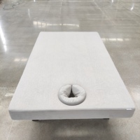Table de massage thaïlandaise professionnelle, largeur 120 cm, structure en acier inoxydable, éponge haute densité, table de massage Tuina pour le corps entier