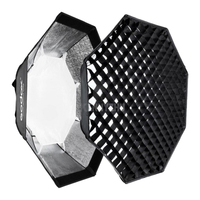 Godox-sb-fw Octa Softbox 120cm, boîte à lumière de studio avec grille et monture Bowens pour flash de studio et flash Speedlite