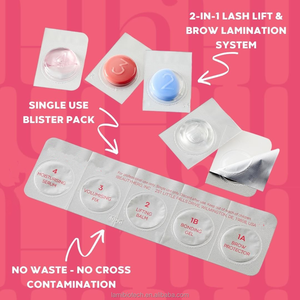 Base <span class=keywords><strong>de</strong></span> cystéamine coréenne Last Lift Mini Blister 2-en-1 pour lamination des sourcils et permanente des <span class=keywords><strong>cils</strong></span>, système DIY pour usage domestique et professionnel, meilleure vente - Product Image 3