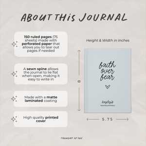 Diario de cuero personalizado Faith <span class=keywords><strong>Fear</strong></span> Prayer, cuaderno de estudio bíblico A5 verso de cuero láser personalizado para regalo Cristiano - Product Image 6