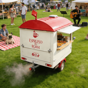 Moto Piaggio Ape Food Truck Café Mobile Café-restaurant Chariot à hot-dogs/glaces Remorque alimentaire avec cuisine complète - Product Image 1