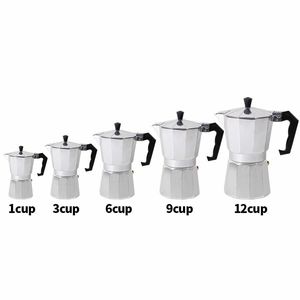 <span class=keywords><strong>Cafetera</strong></span> Clásica <span class=keywords><strong>Italiana</strong></span> para Espresso, <span class=keywords><strong>Cafetera</strong></span> Moka de Aluminio para 1, 2, 3, 6, 9, 12 Tazas - Product Image 1